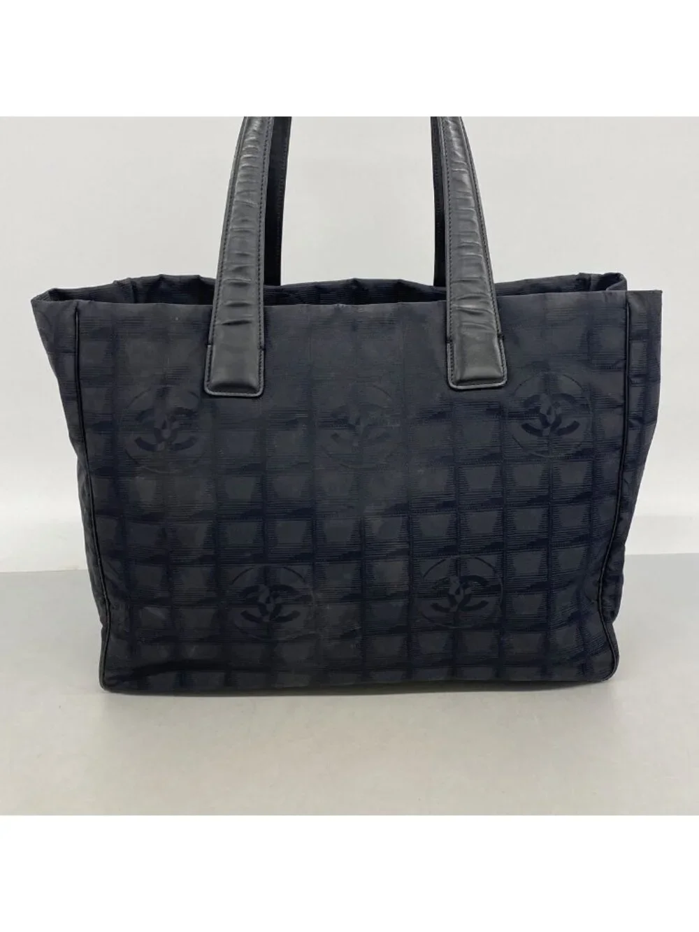 Chanel Tote Bag New Travel Nylon Black Gold